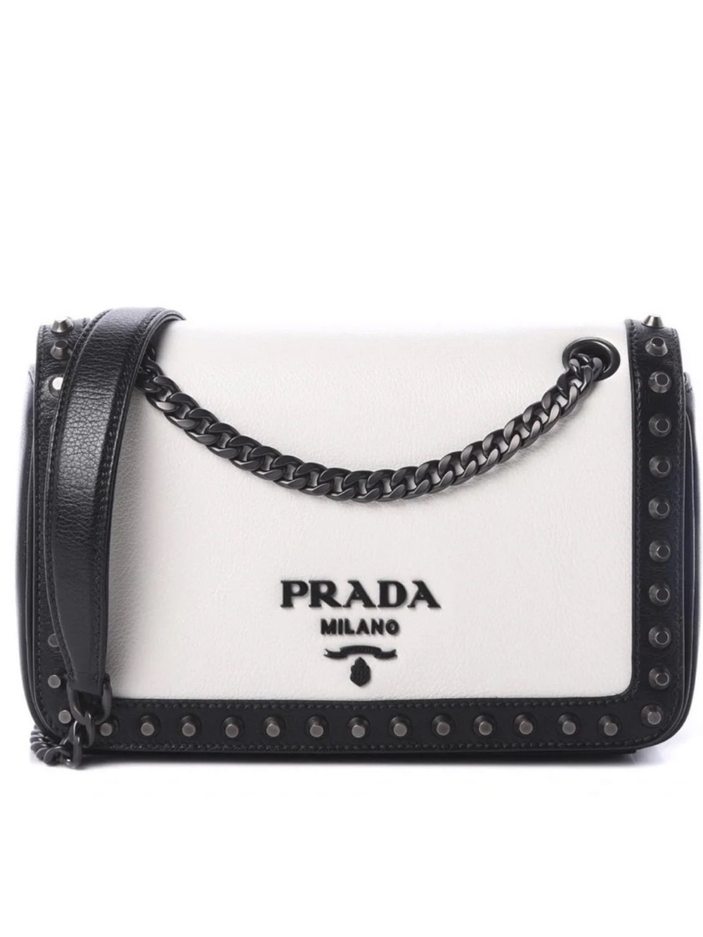 PRADA Glace Calf Leather Pattina